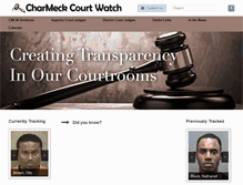 Tablet Screenshot of charmeckcourtwatch.org